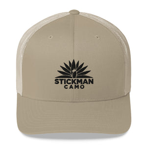 Stickman Camo - Trucker Hat with Black Logo - Multiple Colors Available - Stickman Camo Stickman Camo - Trucker Hat with Black Logo - Multiple Colors Available Trucker Hats 24.00 Stickman Camo Khaki