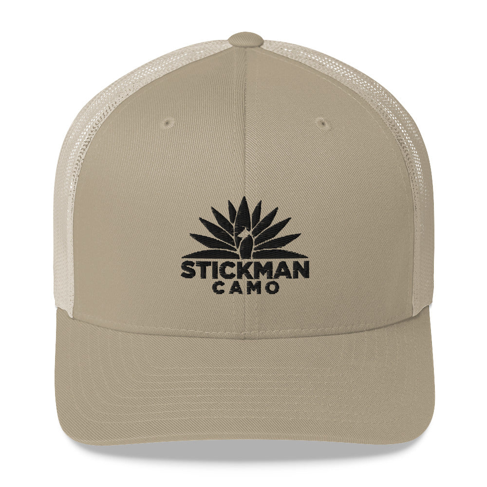 Stickman Camo - Trucker Hat with Black Logo - Multiple Colors Available - Stickman Camo Stickman Camo - Trucker Hat with Black Logo - Multiple Colors Available Trucker Hats 24.00 Stickman Camo Khaki